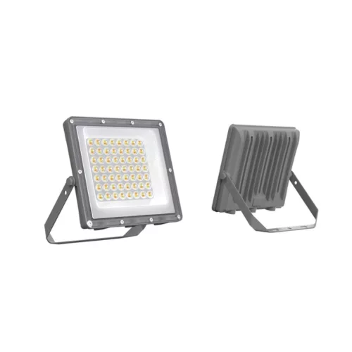 EUROLAMP PLUS 100W-os nagy fényerejű 3CCT LED reflektor előszerelt kábellel és fekete IP66-os házzal
