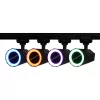 Optonica 1-fázisú sínlámpa beépített Bluetooth hangszóróval és RGB világítással