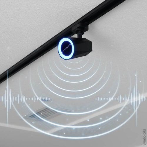 Optonica 1-fázisú sínlámpa beépített Bluetooth hangszóróval és RGB világítással