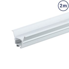 Bútorlapba és gipszkartonba süllyeszthető, eloxált alumínium LED profil szett