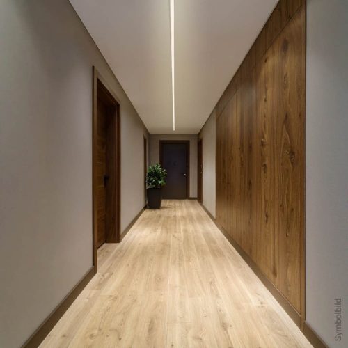 Bútorlapba és gipszkartonba süllyeszthető, eloxált alumínium LED profil szett