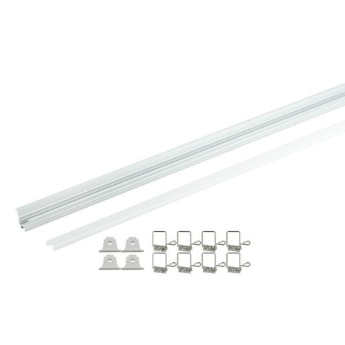 Bútorlapba és gipszkartonba süllyeszthető, eloxált alumínium LED profil szett