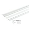 Fehér, 2 méteres, indirekt világításhoz való fali LED profil szett