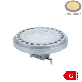 AR111 LED Spot (G53, 12V) 15W, 30° – Meleg Fehér