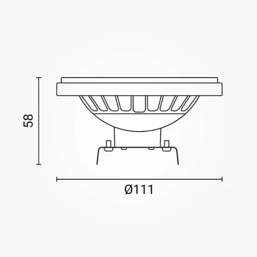 AR111 LED Spot (G53, 12V) 15W, 120° – Természetes Fehér