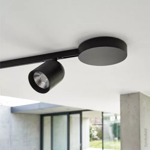Optonica M05 kerek fekete mennyezeti tápegység 200W 48V mágneses sínrendszerhez