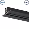 Optonica M05 fekete gipszkartonba süllyeszthető mágneses sín 1 méteres hosszban