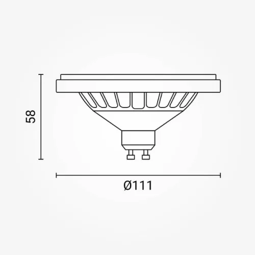 Dimmelhető AR111 LED Spot (GU10, 230V) 15W, 30° Természetes Fehér