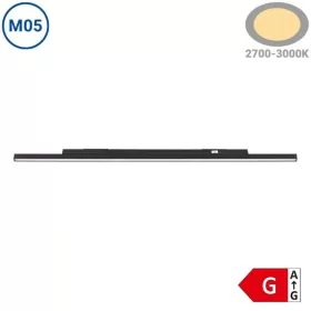M05 7W fekete lineáris LED lámpa mágneses sínrendszerhez 4000K