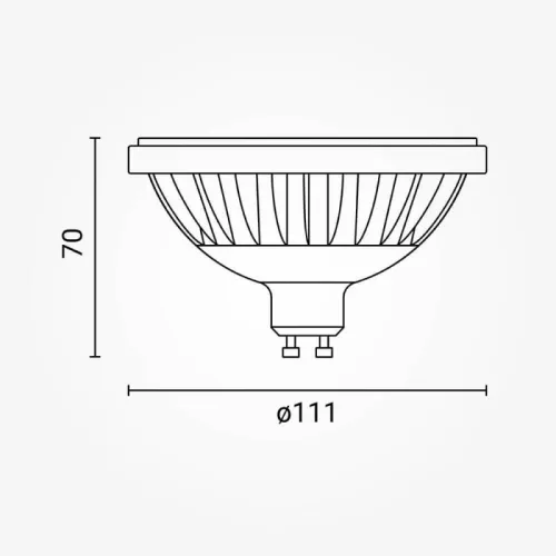 Dimmelhető AR111 LED Spot (GU10, 230V) 15W, 30° Meleg Fehér