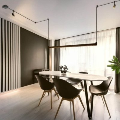 48V flexibilis világítási rendszer 2 spot+1 lineáris lámpával, 5 méter