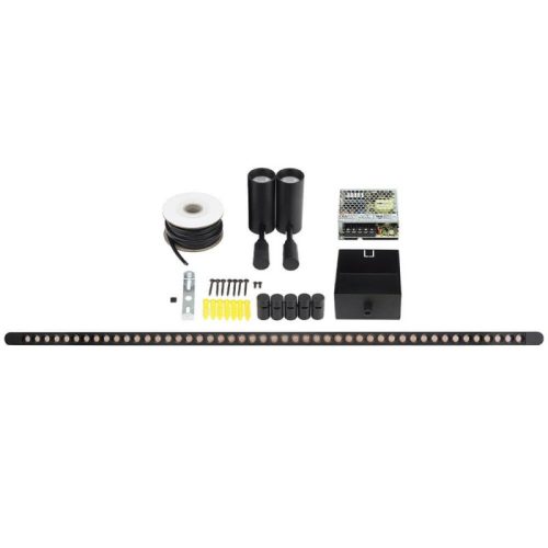 48V flexibilis világítási rendszer 2 spot+1 lineáris lámpával, 5 méter