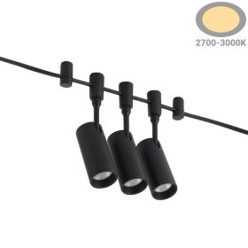   48V flexibilis világítási rendszer 3 spot lámával 5 méter