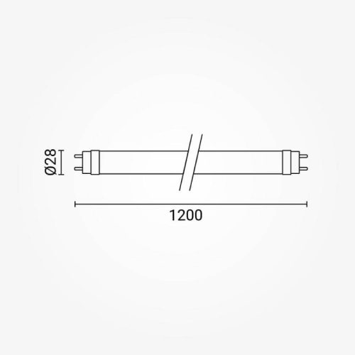 Nano-Plastic LED fénycső T8 120cm 18W 2520lm High Lumen 4000K + Starter