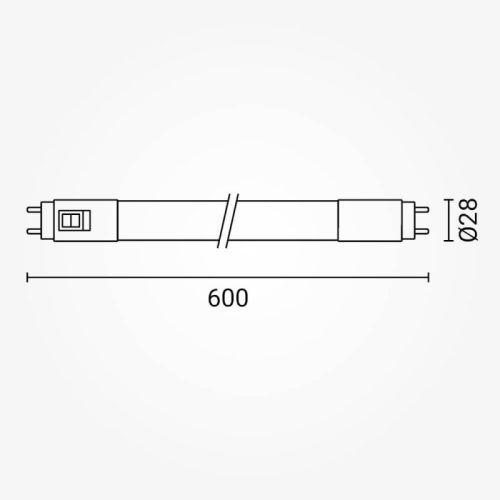 CCT (színhőmérséklet-váltós) T8 LED fénycső 9W, 60cm, mely 3000K, 4000K és 6000K fényszínre is képes