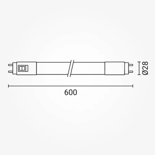 CCT (színhőmérséklet-váltós) T8 LED fénycső 9W, 60cm, mely 3000K, 4000K és 6000K fényszínre is képes