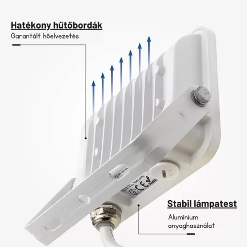 LED reflektor 20W 1800lm 6000K 120º SMD Fehér-Optonica