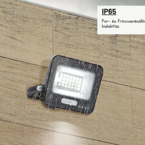 LED reflektor 20W 1800lm 4000K 120º SMD Fekete-Optonica