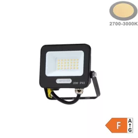 LED reflektor 20W 1800lm 3000K 120º SMD Fekete-Optonica