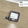 LED reflektor 20W 1800lm 3000K 120º SMD Fekete-Optonica
