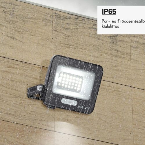 LED reflektor 20W 1800lm 3000K 120º SMD Fekete-Optonica
