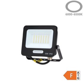 LED reflektor 30W 2700lm 6000K 120º SMD Fekete-Optonica