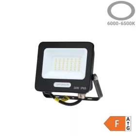 LED reflektor 30W 2700lm 6000K 120º SMD Fekete-Optonica