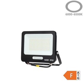 LED reflektor 100W 9000lm 6000K 120º SMD Fekete-Optonica