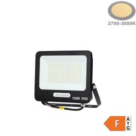LED reflektor 100W 9000lm 3000K 120º SMD Fekete-Optonica