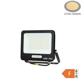 LED reflektor 100W 9000lm 3000K 120º SMD Fekete-Optonica