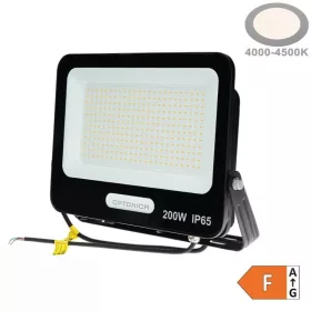 LED reflektor 200W 18000lm 4000K 120º SMD Fekete-Optonica