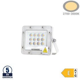 Professzionális, 10W-os, fehér LED reflektor, IP65 védelemmel, meleg fehér 1000lumen