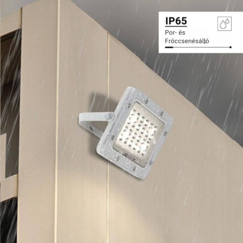 Professzionális, 20W-os, fehér LED reflektor, IP65 védelemmel, természetes fehér 2000lumen