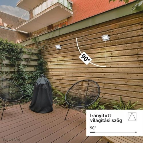 Professzionális, 20W-os, fehér LED reflektor, IP65 védelemmel, természetes fehér 2000lumen