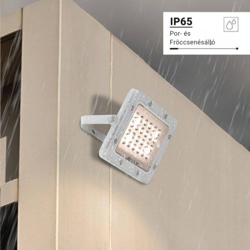 Professzionális, 20W-os, fehér LED reflektor, IP65 védelemmel, meleg fehér 2000lumen