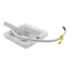 Professzionális, 20W-os, fehér LED reflektor, IP65 védelemmel, meleg fehér 2000lumen