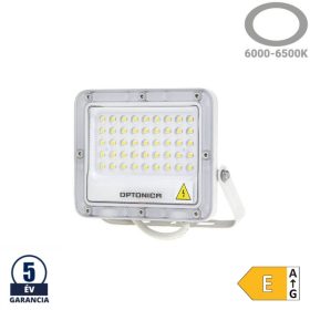 Professzionális, 30W-os, fehér LED reflektor, IP65 védelemmel, hideg fehér 3000lumen
