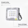 Professzionális, 10W-os, fekete LED reflektor, IP65 védelemmel, hideg fehér 1000lumen