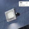 Professzionális, 10W-os, fekete LED reflektor, IP65 védelemmel, hideg fehér 1000lumen