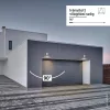 Professzionális, 10W-os, fekete LED reflektor, IP65 védelemmel, meleg fehér
