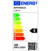 Professzionális, 20W-os, fekete LED reflektor, IP65 védelemmel, meleg fehér