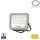 Professzionális, 30W-os, fekete LED reflektor, IP65 védelemmel, hideg fehér