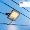 Professzionális, 30W-os, fekete LED reflektor, IP65 védelemmel, meleg fehér