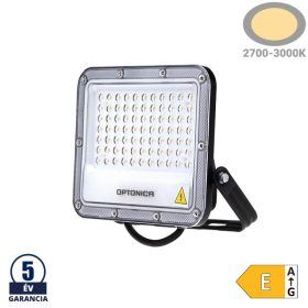 Professzionális, 50W-os, fekete LED reflektor, IP65 védelemmel, hideg fehér