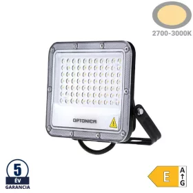 Professzionális, 50W-os, fekete LED reflektor, IP65 védelemmel, hideg fehér