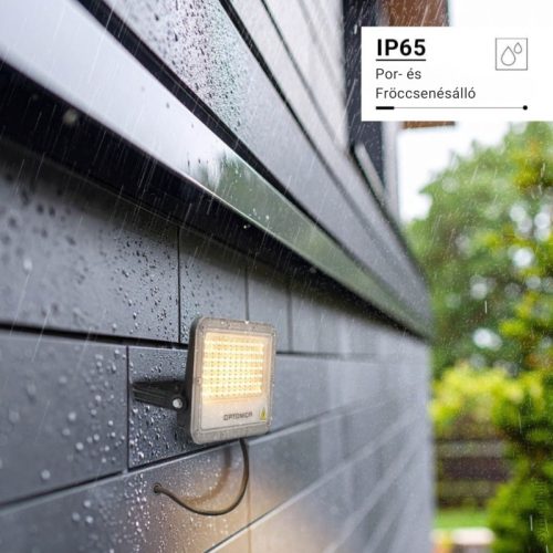 Professzionális, 50W-os, fekete LED reflektor, IP65 védelemmel, hideg fehér