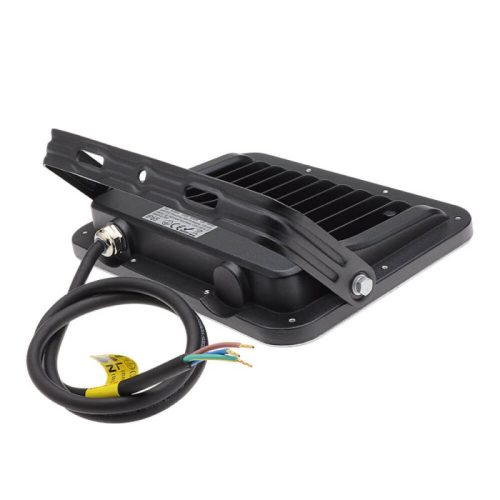 Professzionális, 50W-os, fekete LED reflektor, IP65 védelemmel, hideg fehér