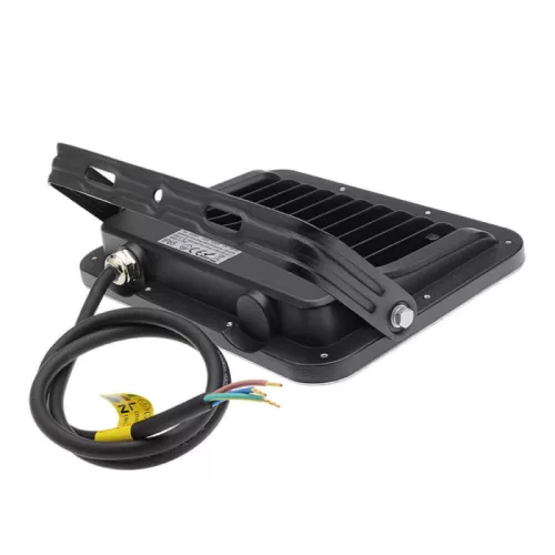 Professzionális, 50W-os, fekete LED reflektor, IP65 védelemmel, hideg fehér
