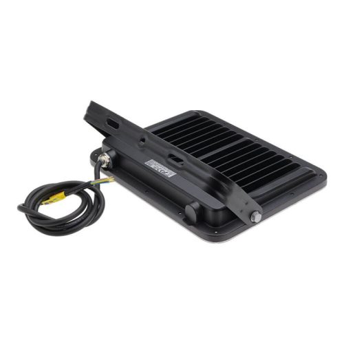 Professzionális, Ipari 100W-os, fekete LED reflektor, IP65 védelemmel, hideg fehér