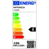 Professzionális, Ipari 100W-os, fekete LED reflektor, IP65 védelemmel, meleg fehér